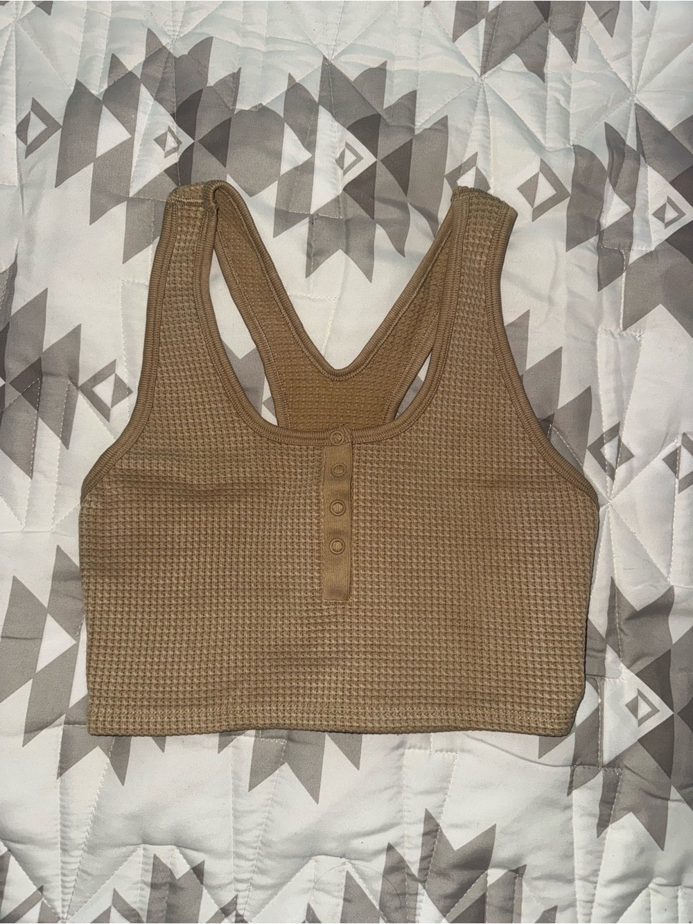 Aerie Offline Main Squeeze Seamless Waffle Bra Top Racerback